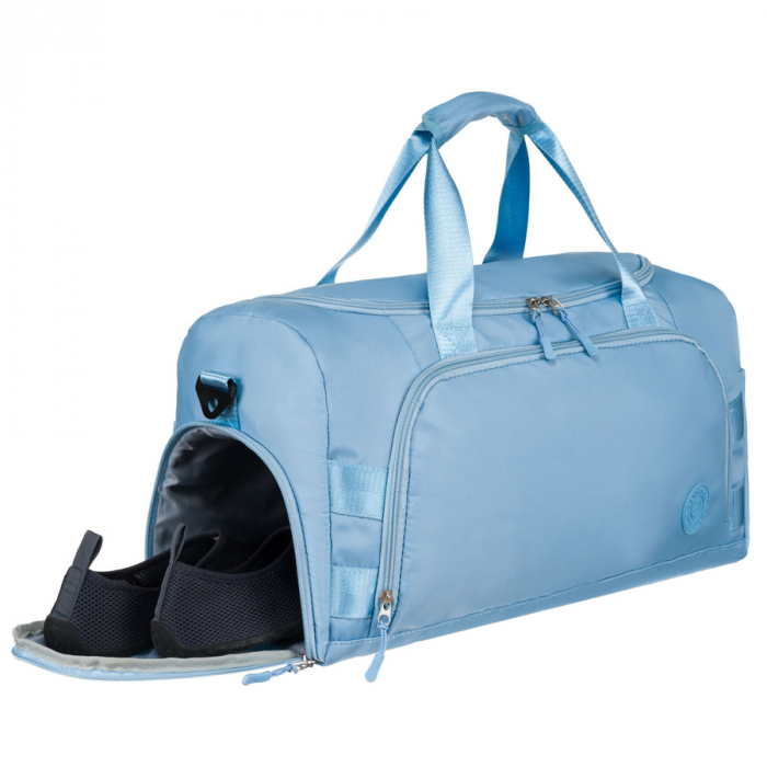 Geantă de călătorie , albastru deschis, cu mâner pentru valiză - Peterson PTR-PTN 24427-8311 BLUE [8]