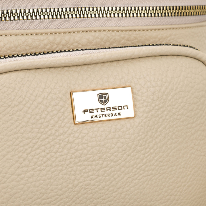 Geantă elegantă de damă din piele ecologică tip borseta - Peterson PTR-PTN MIS-05-5067 BEIG [5]