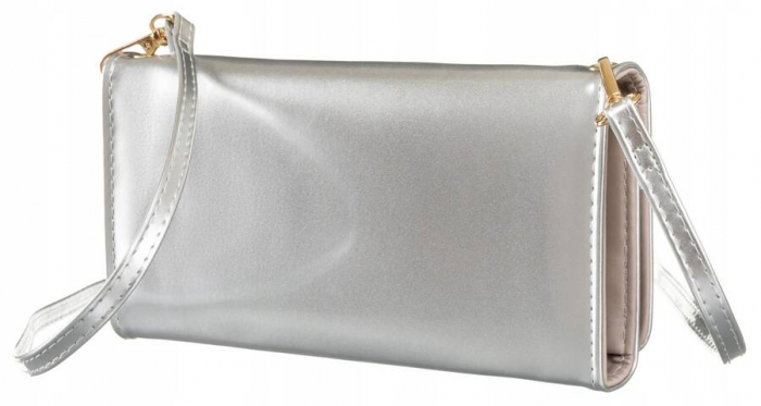 Mini geantă clutch elegantă de culoare argintie - Rovicky PTR-R-MW-01-6045 SIL [3]