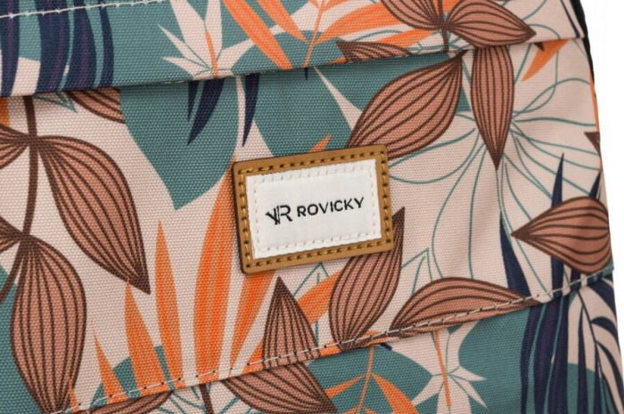 Rucsac clasic de damă din poliester cu model de plante - Rovicky PTR-R-PST-9299 05 [5]