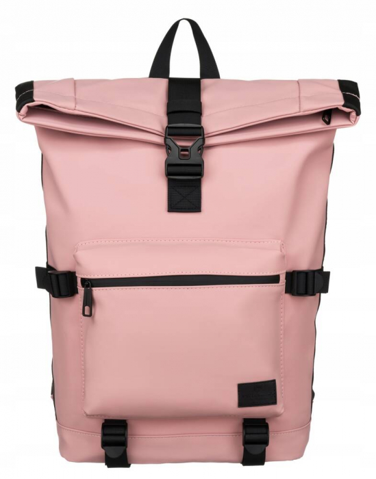 Rucsac sport roll-top de culoare roz, inchis cu catarama si fermoar - Peterson PTR-PTN NAIROBI-9169 PIN [3]