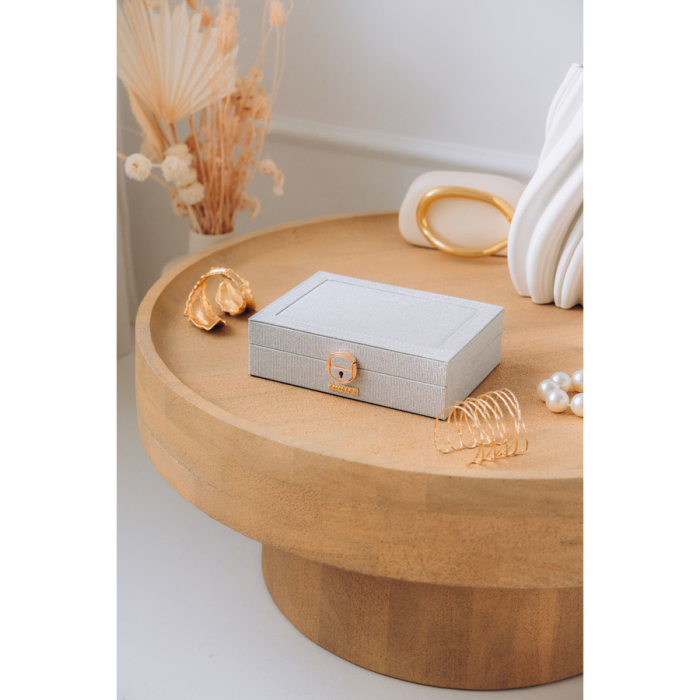 Cutie de bijuterii din argint cu cheie și zăvor - Peterson PTR-PTN SZK-13-6018 SILV [2]