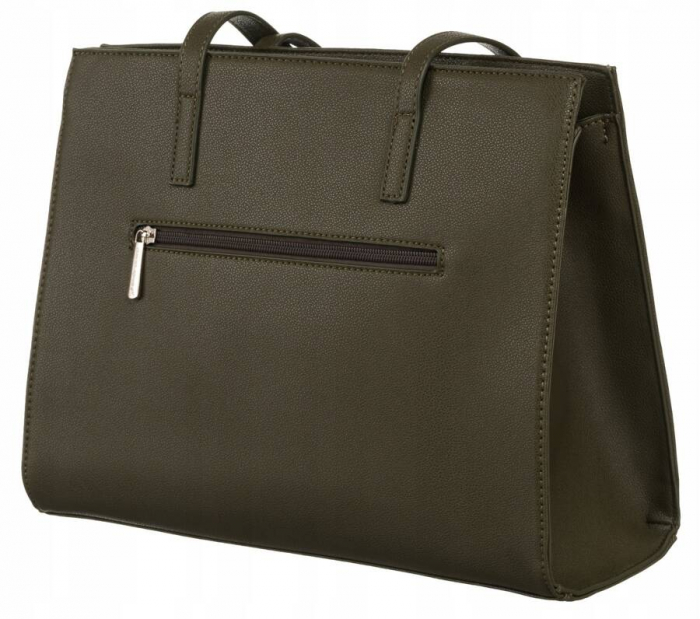 Geanta de mana mare de dama din piele ecologica - David Jones PTR-CH21081 KHAKI [3]