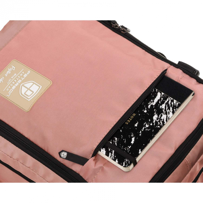 Rucsac spațios, pentru cabină de călătorie, cu port USB în culoarea roz - Peterson PTR-PTN APP-6653 PINK [18]