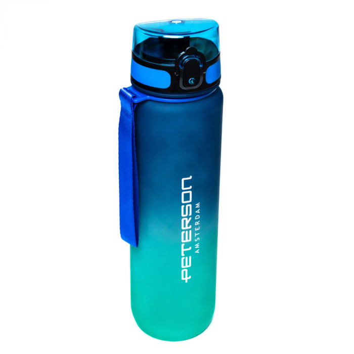 Sticlă de apă tritan albastru-verde cu o capacitate de 1000 ml - Peterson PTR-PTN HY-003-1L-9539 N [10]