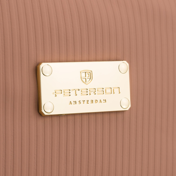 Geantă cosmetică cu un singur compartiment, din material sintetic, de culoare bej, prevăzută cu un mâner practic - Peterson PTR-PTN KOS-DA-10P BEIGE [4]