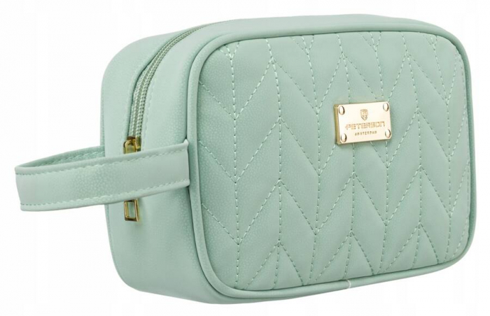 Geanta cosmetica de voiaj verde cu buzunar interior - Peterson PTR-PTN K24-04-5901 GREE [1]