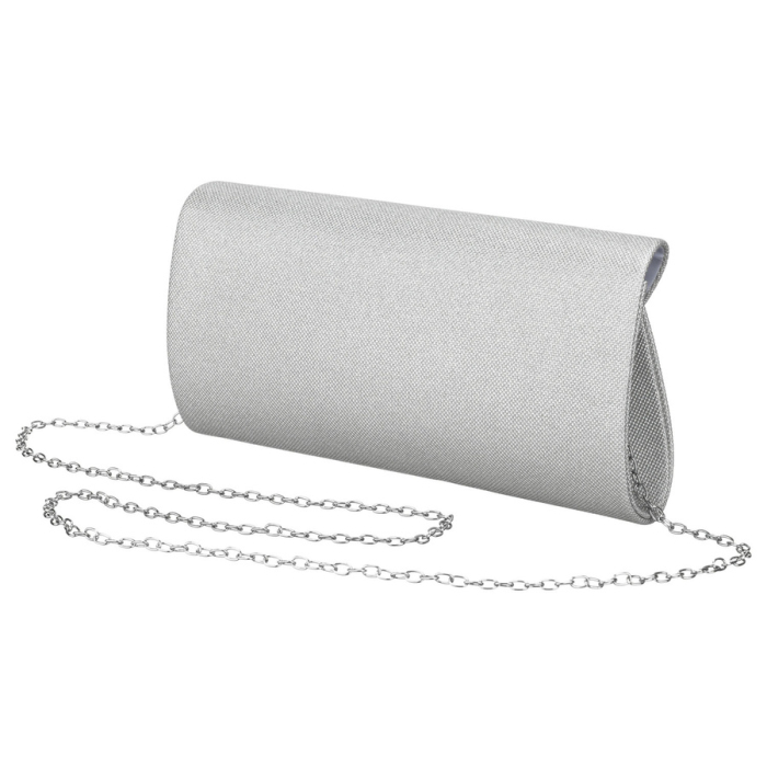 Geantă tip clutch pentru femei cu sclipici, din material sintetic, de culoare argintie - Rovicky PTR-R-XS029-2-0740 SILVE [3]
