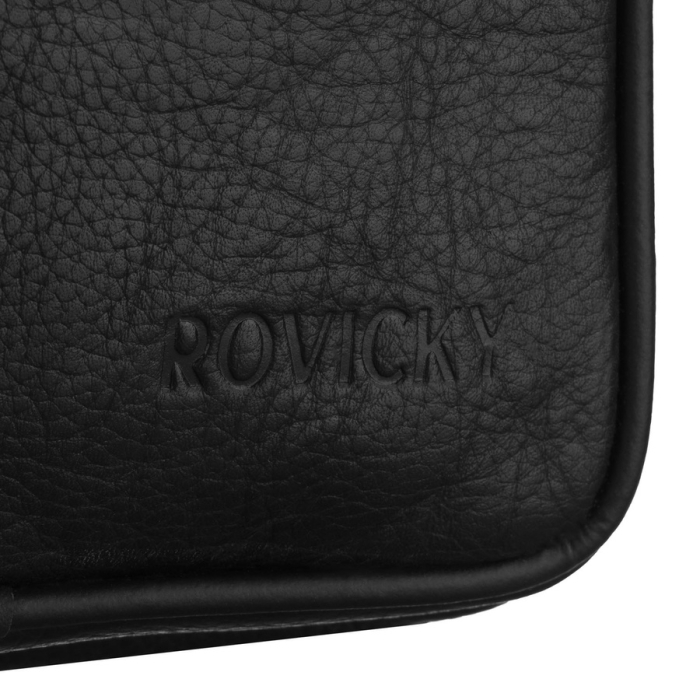 Rucsac negru de oraș cu un singur umăr, din piele naturală - Rovicky PTR-R-3015-CLB-1821 BLAC [4]
