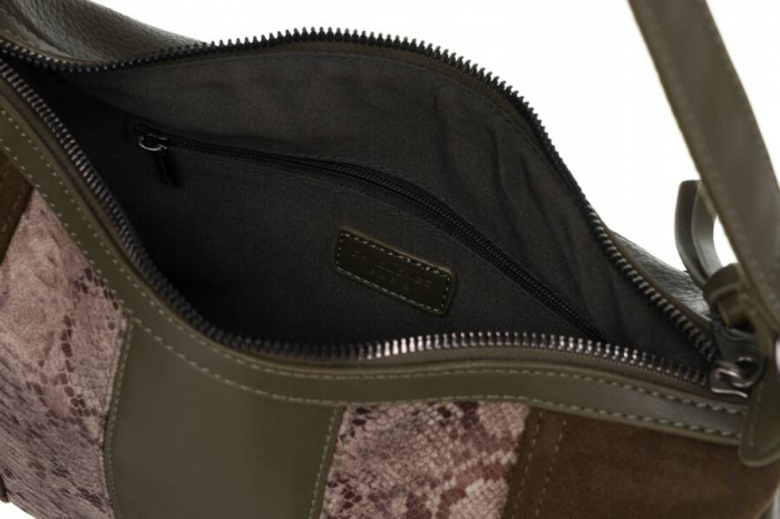 Geanta de dama din piele ecologica - David Jones PTR-6885-1 KHAKI [5]
