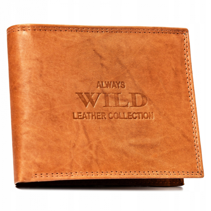 Portofel barbati din piele naturala Always Wild PTR-AW-N992-MAL-0479 TAN [2]