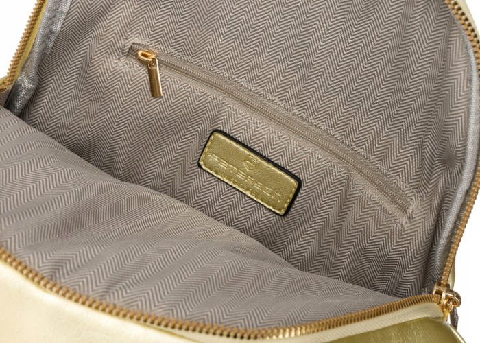 Rucsac urban de dama din piele ecologica - Peterson PTR-PTN F3606-0135 GOLD [5]