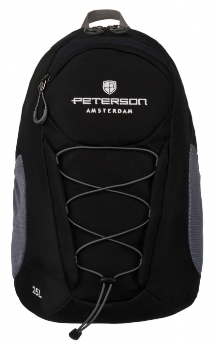 Rucsac ușor, negru, pentru călătorii, cu o curea pentru piept - Peterson PTR-PTN JPS-03-8504 BL [4]