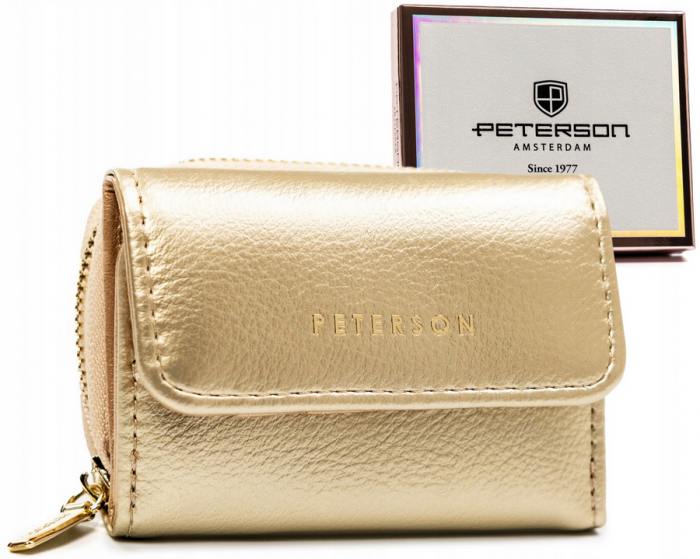 Portofel dama din piele Peterson PTR-PTN 011-HRH-5093 GOL [1]