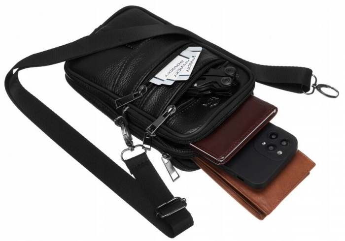 Mini geanta de dama din piele naturala - Rovicky PTR-R-13207-S-3907 BL [8]