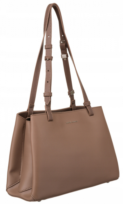 Geanta de dama clasica din piele ecologica - David Jones PTR-CM6533 D.GR [1]