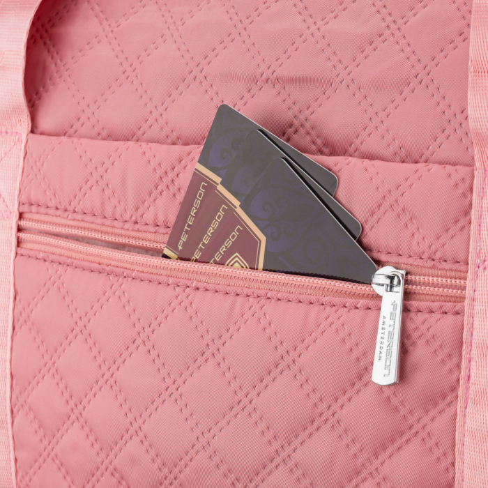 Geantă de antrenament roz, cu două compartimente, din poliester - Peterson PTR-PTN PIK-01-8540 PINK [15]