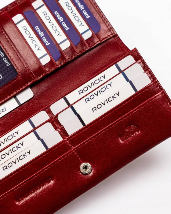 Portofel dama din piele naturala Rovicky PTR-RV-1680133-BCA-9503 [6]