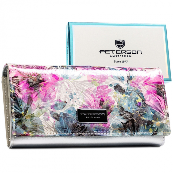 Portofel dama din piele naturala Peterson PTR-PTN PX27-1-NPK PINK [1]
