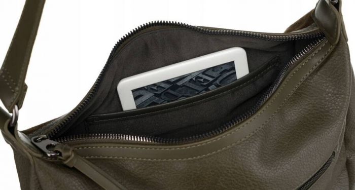 Geanta de dama din piele ecologica - David Jones PTR-6885-1 KHAKI [6]
