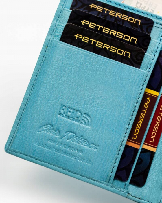Portofel dama din piele naturala Peterson PTR-PTN KA-26-9610 SKY B [8]