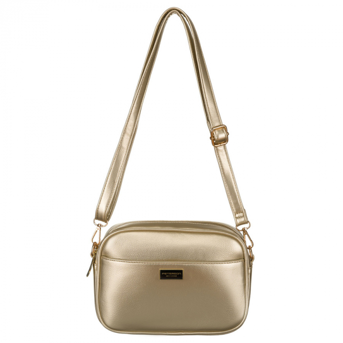 Geantă de damă aurie strălucitoare, din piele ecologică, de la Peterson PTR-PTN STY-2-PIL GOLD [8]