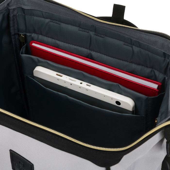 Rucsac de damă din poliester gri și negru, perfect pentru bagaj de mână - Peterson PTR-PTN ALFA BL-BL [7]