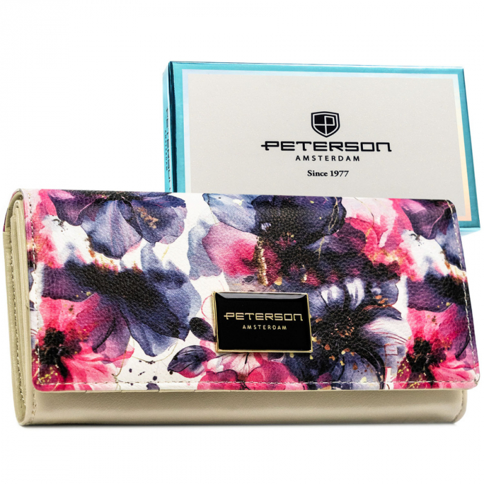 Portofel din piele pentru femei Peterson PTR-PTN PX22-PF1 ROSE [1]