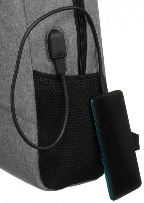 Rucsac mare pentru laptop , cu port USB - Peterson PTR-PTN 32702-6601 D GRA [10]