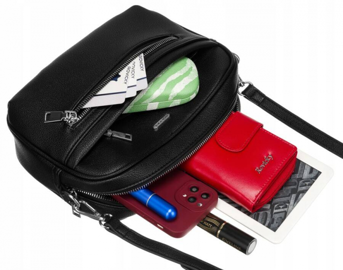 Geanta messenger dama din piele ecologica - Rovicky PTR-R-074-01-0515 BL [7]