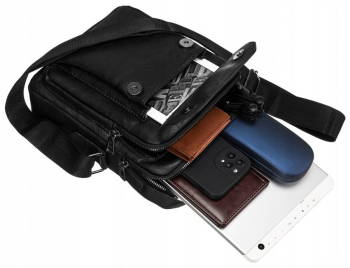 Geanta messenger barbati din piele ecologica - Rovicky PTR-R-3084-2-6724 BL [6]