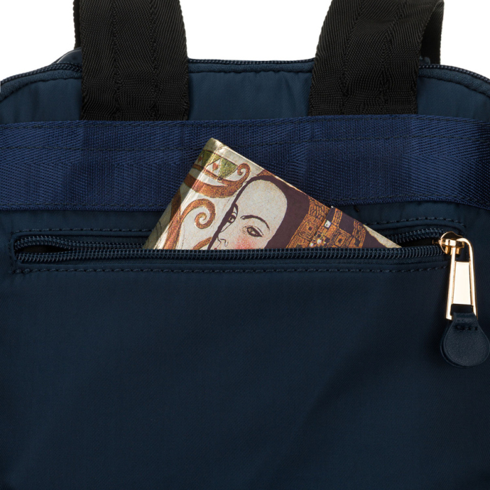 Rucsac de damă din nylon bleumarin cu mâner pentru prindere la valiză - Peterson PTR-PTN JN-09-0054 NAVY [16]