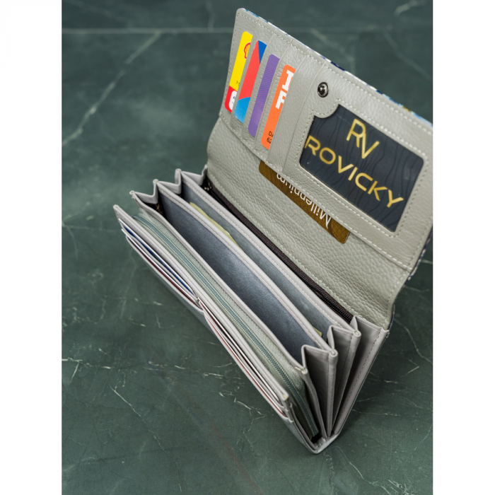 Portofel din piele pentru femei Cavaldi PTR-PN23-FL-BL-PURPLE [8]