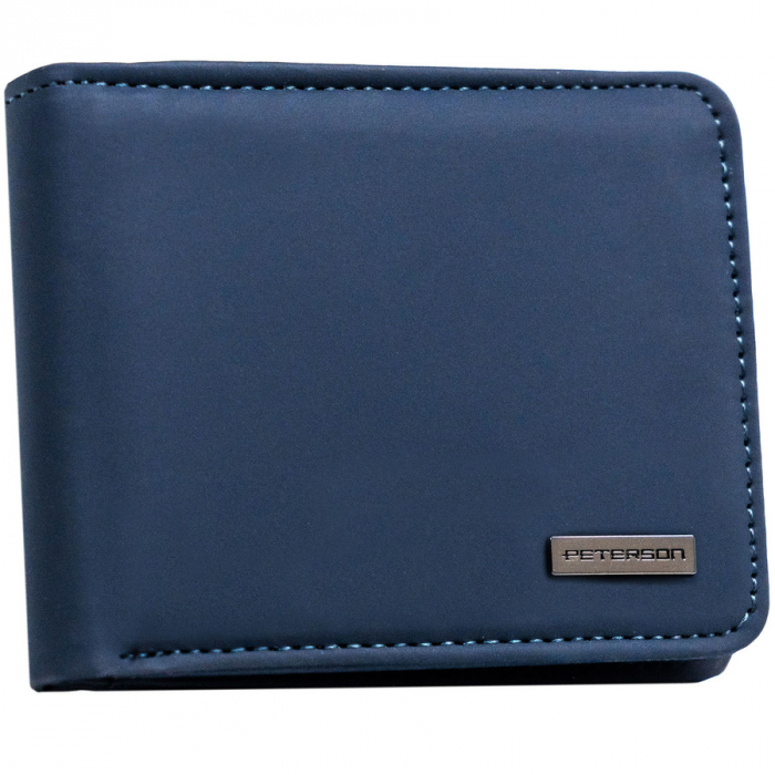 Portofel din piele pentru barbati Peterson PTR-PTN EH-04Z NAVY [2]