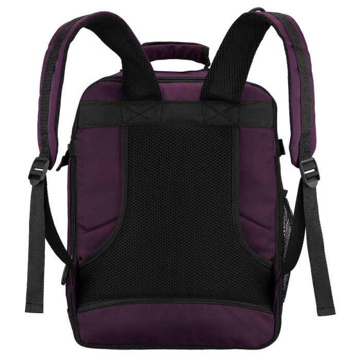 Rucsac de cabină violet, din poliester, cu două compartimente și fermoar - Peterson Weekender [6]