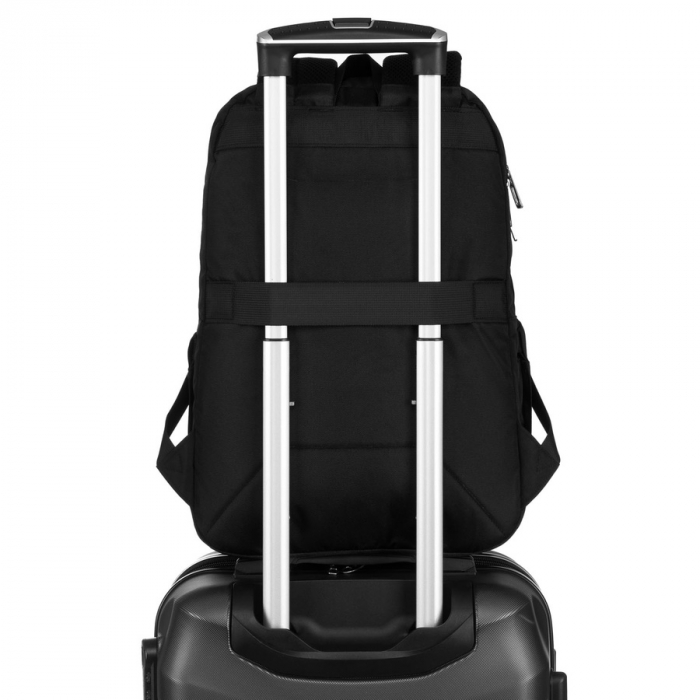 Rucsac urban, încăpător, din nailon negru, cu compartiment pentru laptop - Peterson PTR-PTN 24400-6904 BLACK [7]