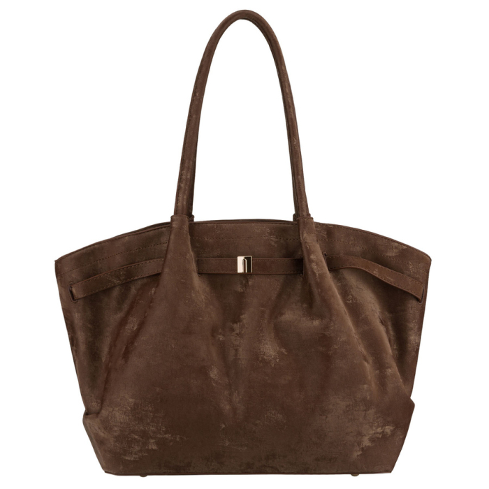 Geantă mare de damă, maro, din piele ecologică, cu un singur compartiment - Peterson PTR-PTN TOR-ALE-25 BRWON [2]