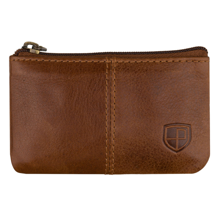 Geantă bărbătească din piele naturală maro cu fermoar - Peterson [11]