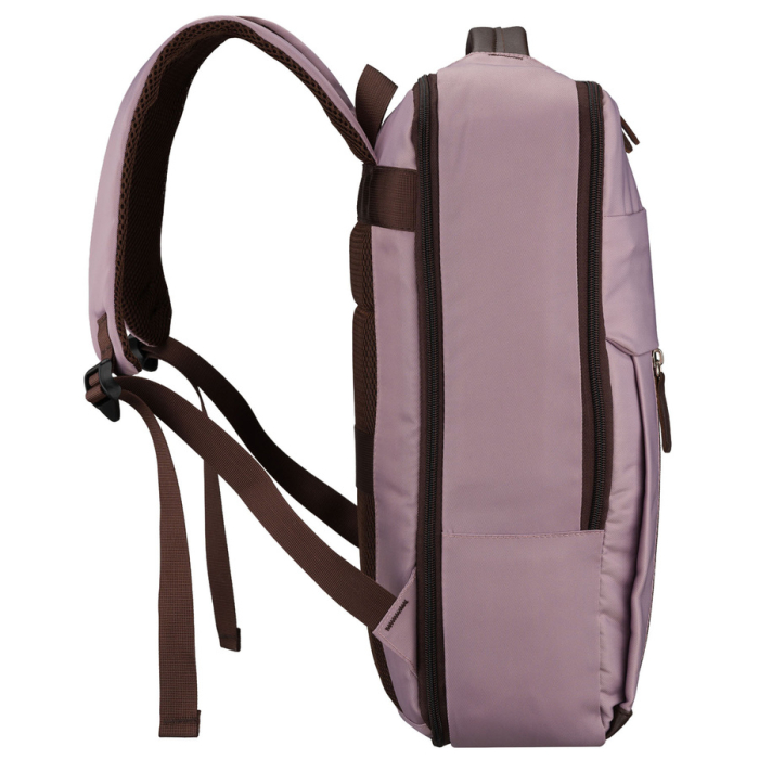 Rucsac de călătorie roz din poliester cu port USB - Peterson [3]