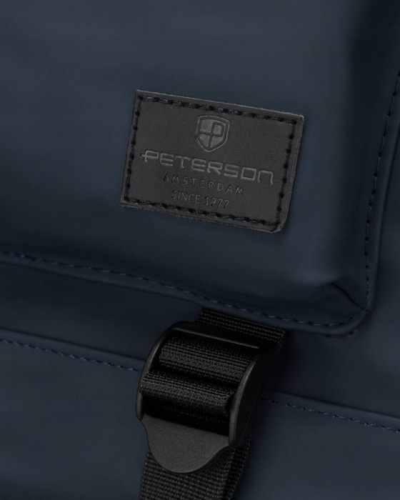 Rucsac urban, spațios, rulant, cu un buzunar exterior cu fermoar - Peterson PTR-PTN NAIROBI-9145 BLU [10]