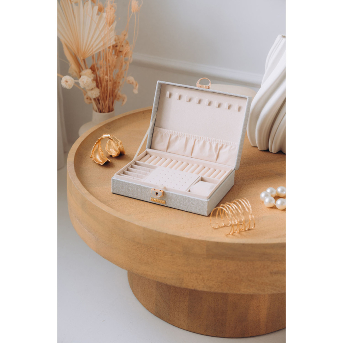 Cutie de bijuterii din argint cu cheie și zăvor - Peterson PTR-PTN SZK-13-6018 SILV [4]