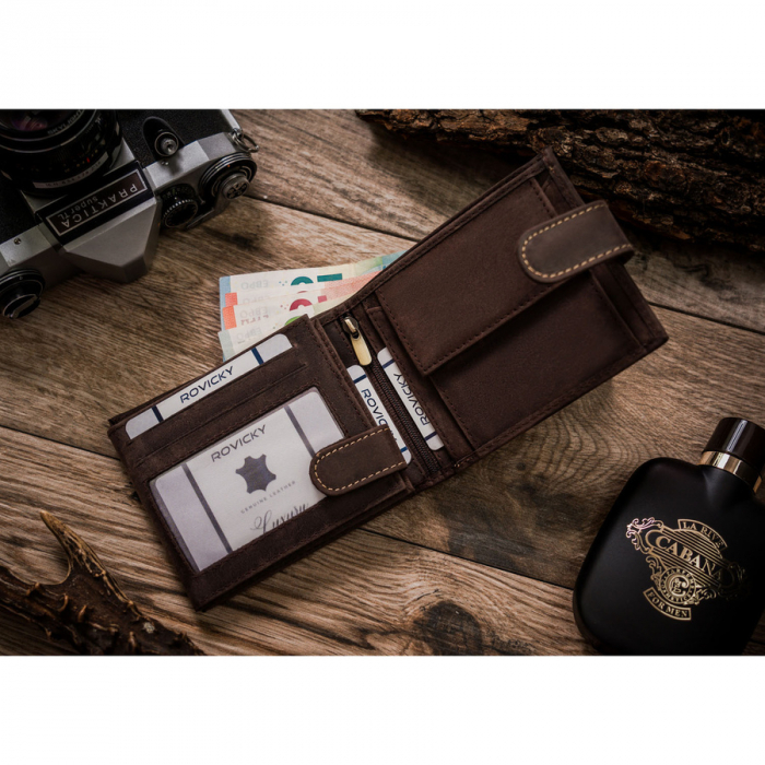 Portofel din piele naturala pentru barbati PTR-N992L-CHM-DOG-1-BL B [5]