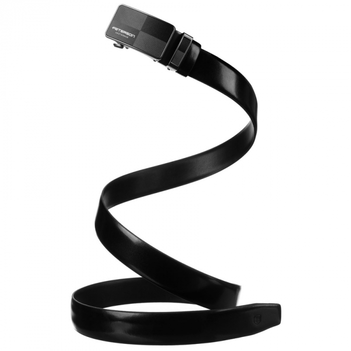 Curea din piele naturala pentru barbati Peterson PTR-PTN A011 BLACK [7]