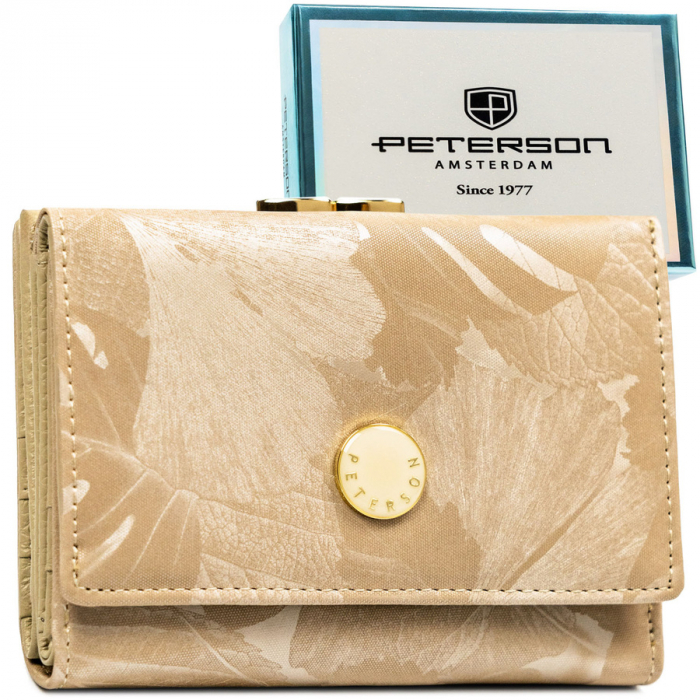 Portofel pentru femei din piele Peterson PTR-PTN PS15-09-MLF BEIG [1]