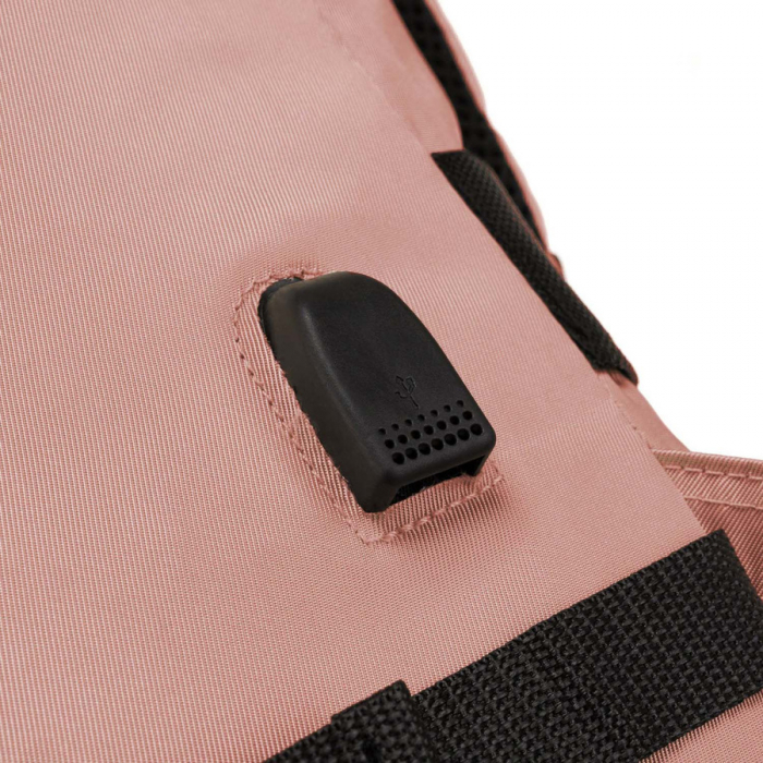 Rucsac spațios, pentru cabină de călătorie, cu port USB în culoarea roz - Peterson PTR-PTN APP-6653 PINK [17]