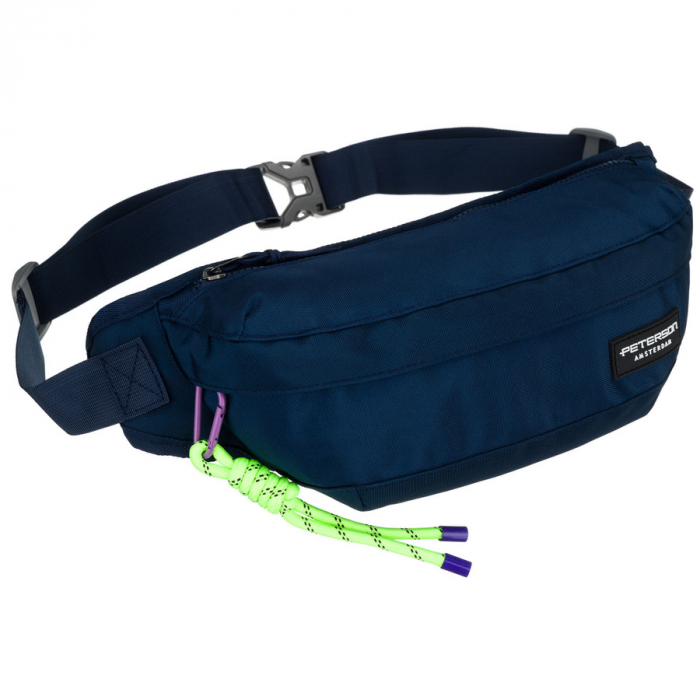 Geantă sport și spațioasă tip borseta din poliester, bleumarin - Peterson PTR-PTN SWY-02-6997 NAVY [2]