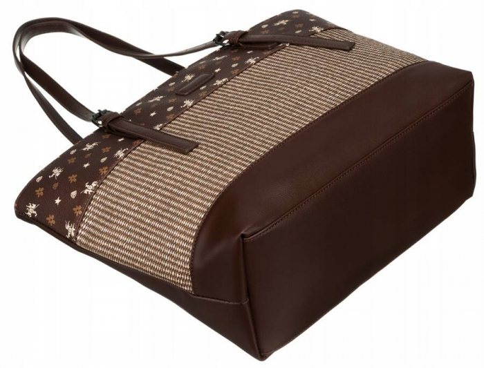 Geantă shopper mare de damă cu mânere reglabile - David Jones PTR-6875-4 BRO [7]
