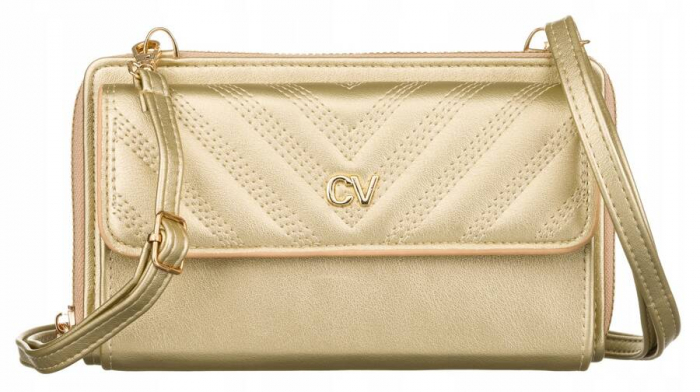 Mini poseta-portofel 2in1 cu, curea detasabila - 4U Cavaldi PTR-M-11-1262 GOLD [2]