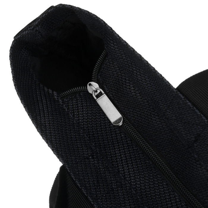 Geantă neagră de damă din poliester cu buzunar exterior - Rovicky PTR-R-TZ15605-ZH BLACK [7]