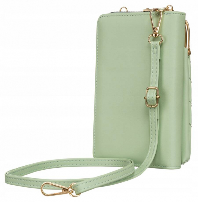 Geanta de mana mini de dama de culoare verde cu curea detasabila si reglabila - Rovicky PTR-R-MBV-03-6212 GRE [5]